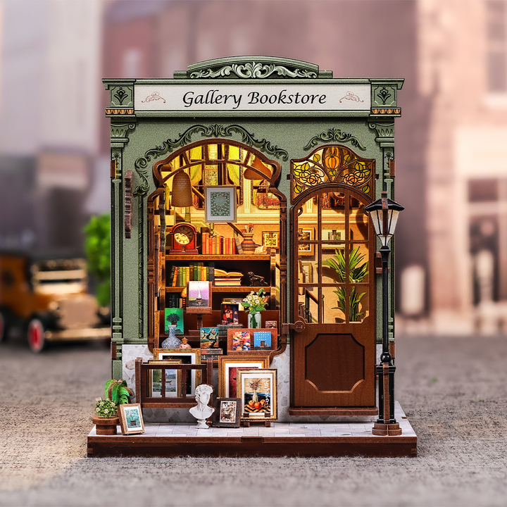 Gallery Bookstore Miniature Kit completed product view