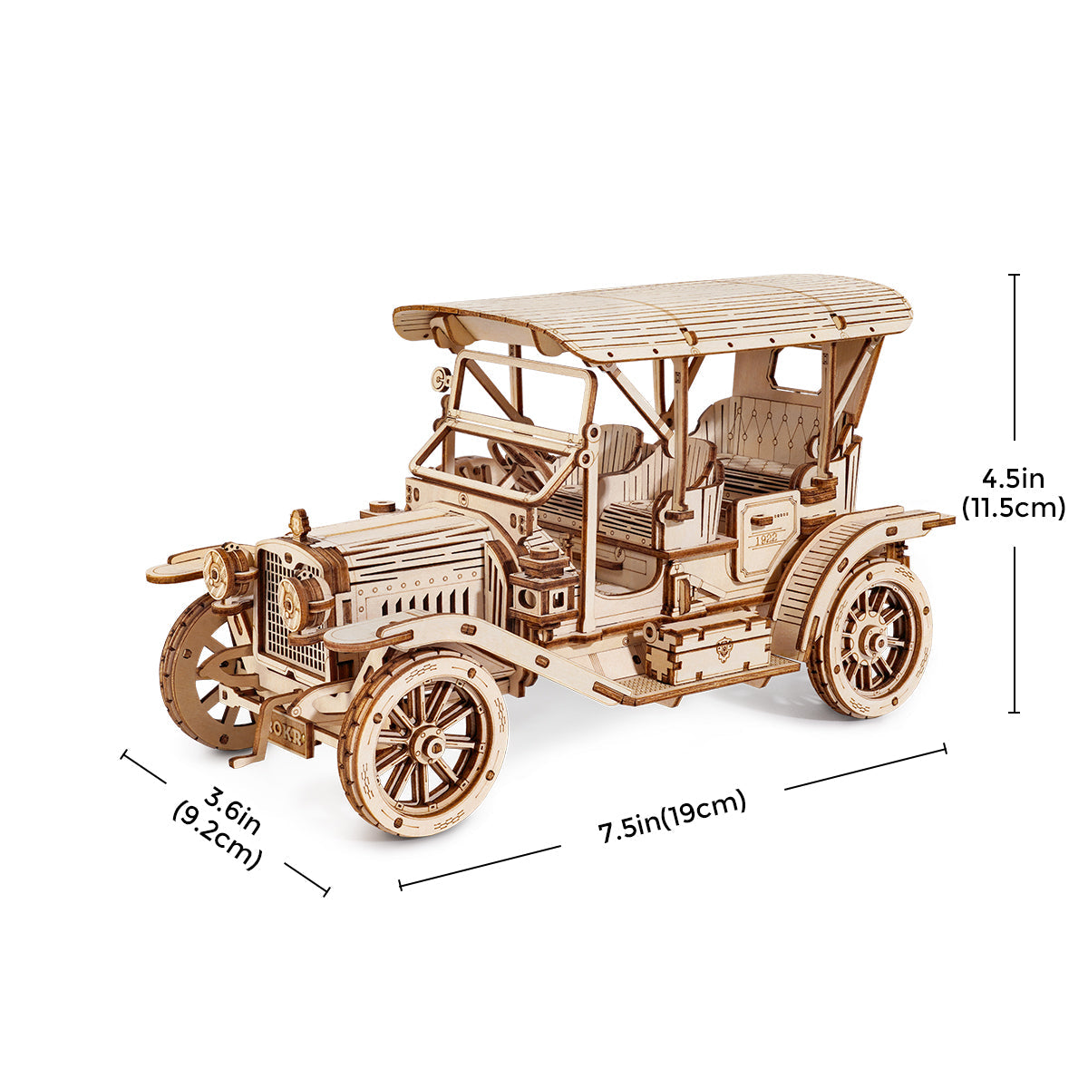 ROKR Vintage Car Model Kit official product view 3
