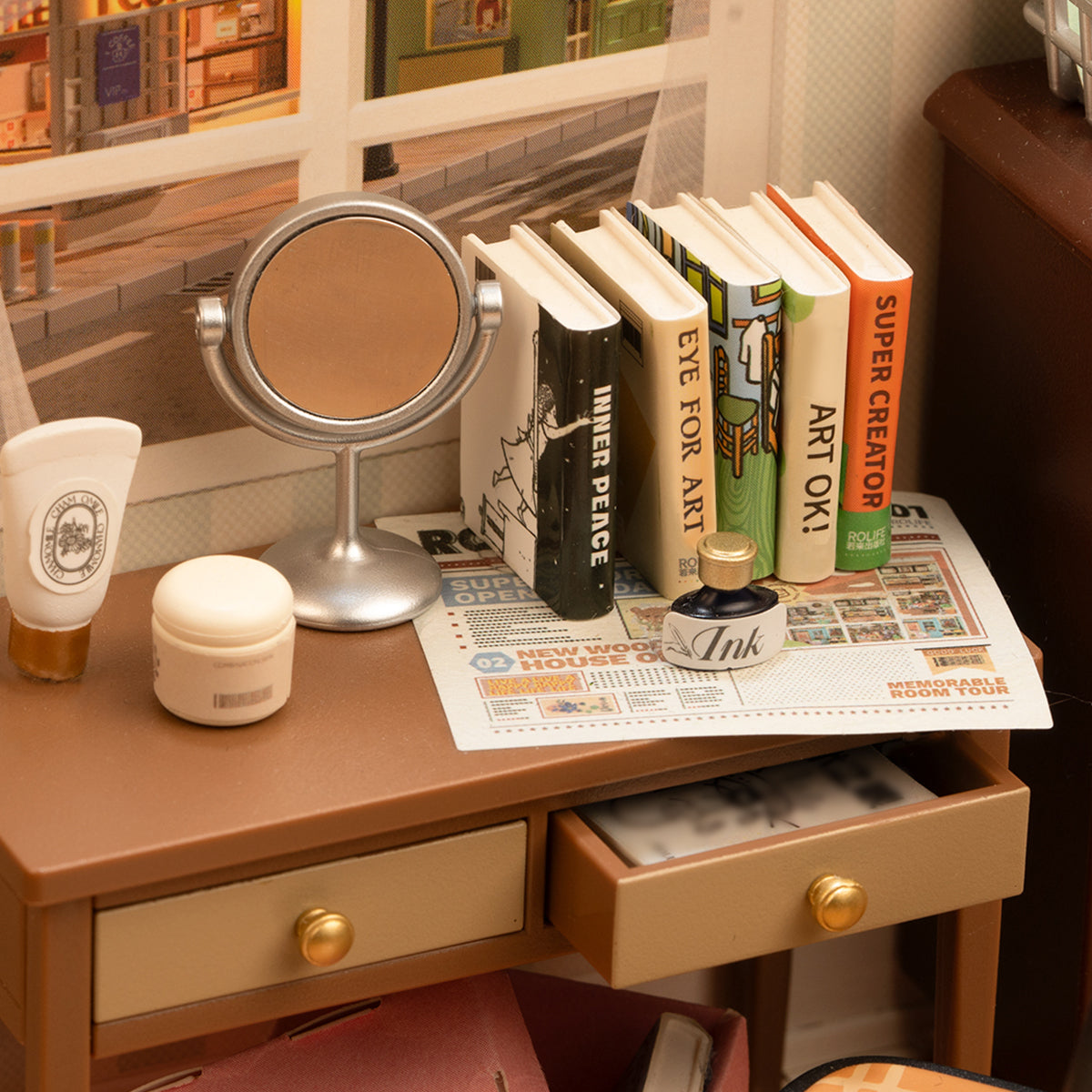 Sweet Dream Bedroom Miniature Kit official product view 6