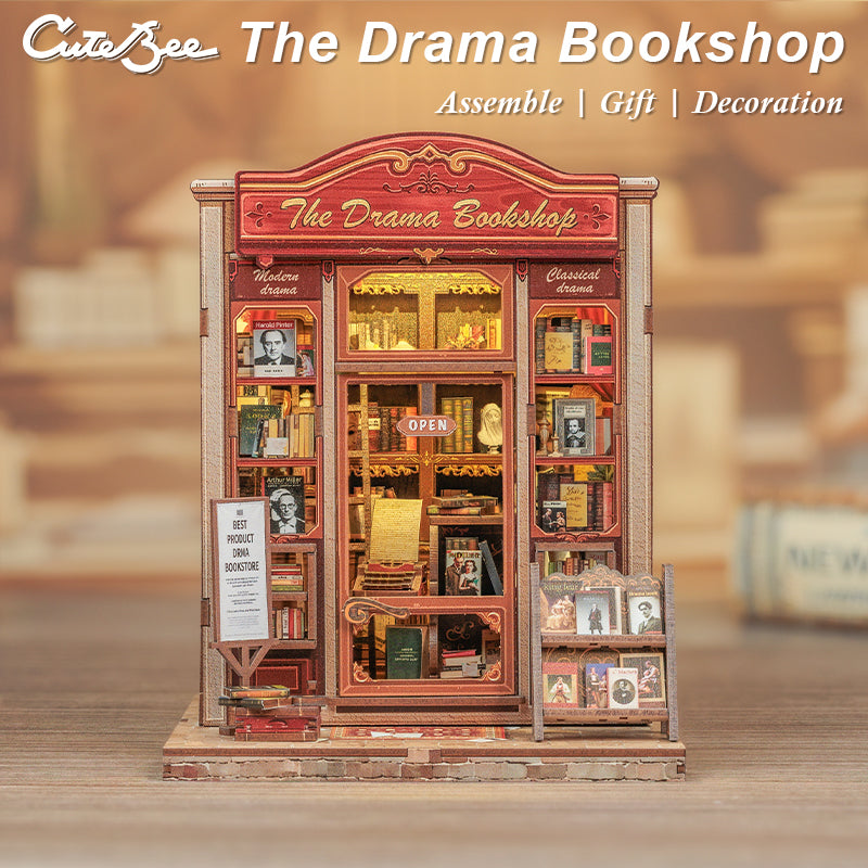 The Drama Bookshop Book Nook Kit completed product view