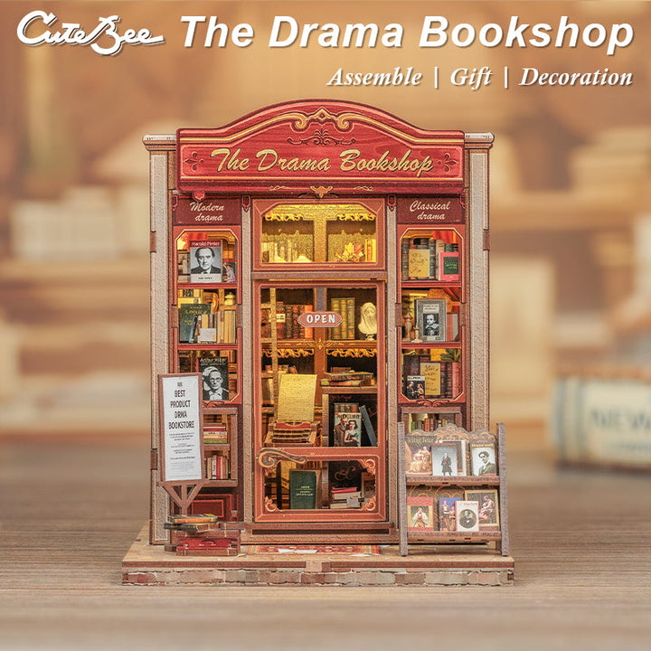 The Drama Bookshop Book Nook Kit completed product view