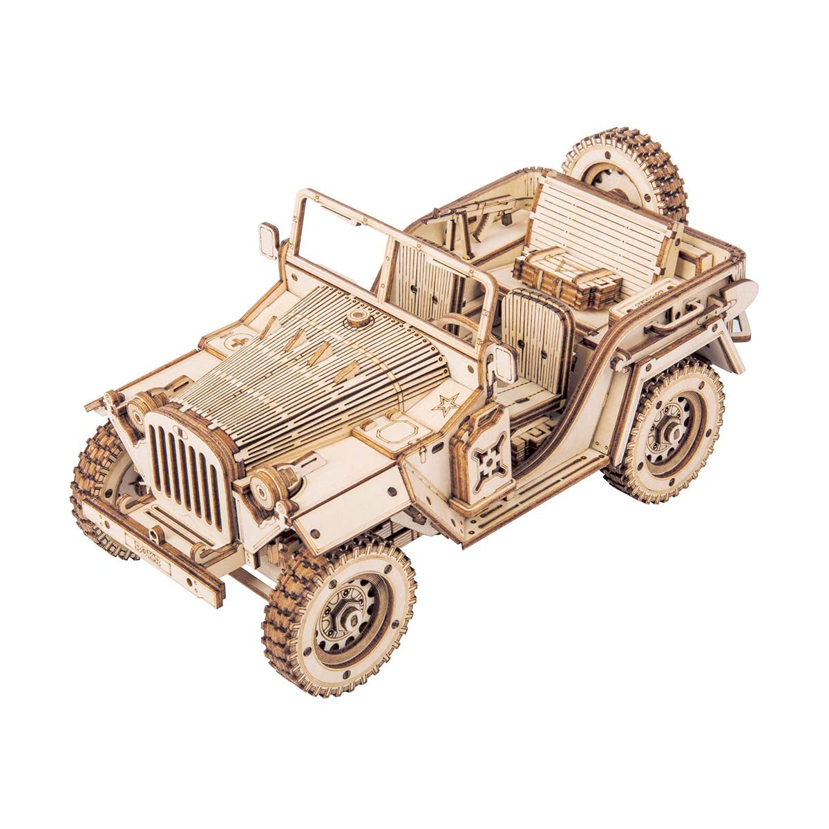 ROKR Army Jeep Model Kit official product view 2