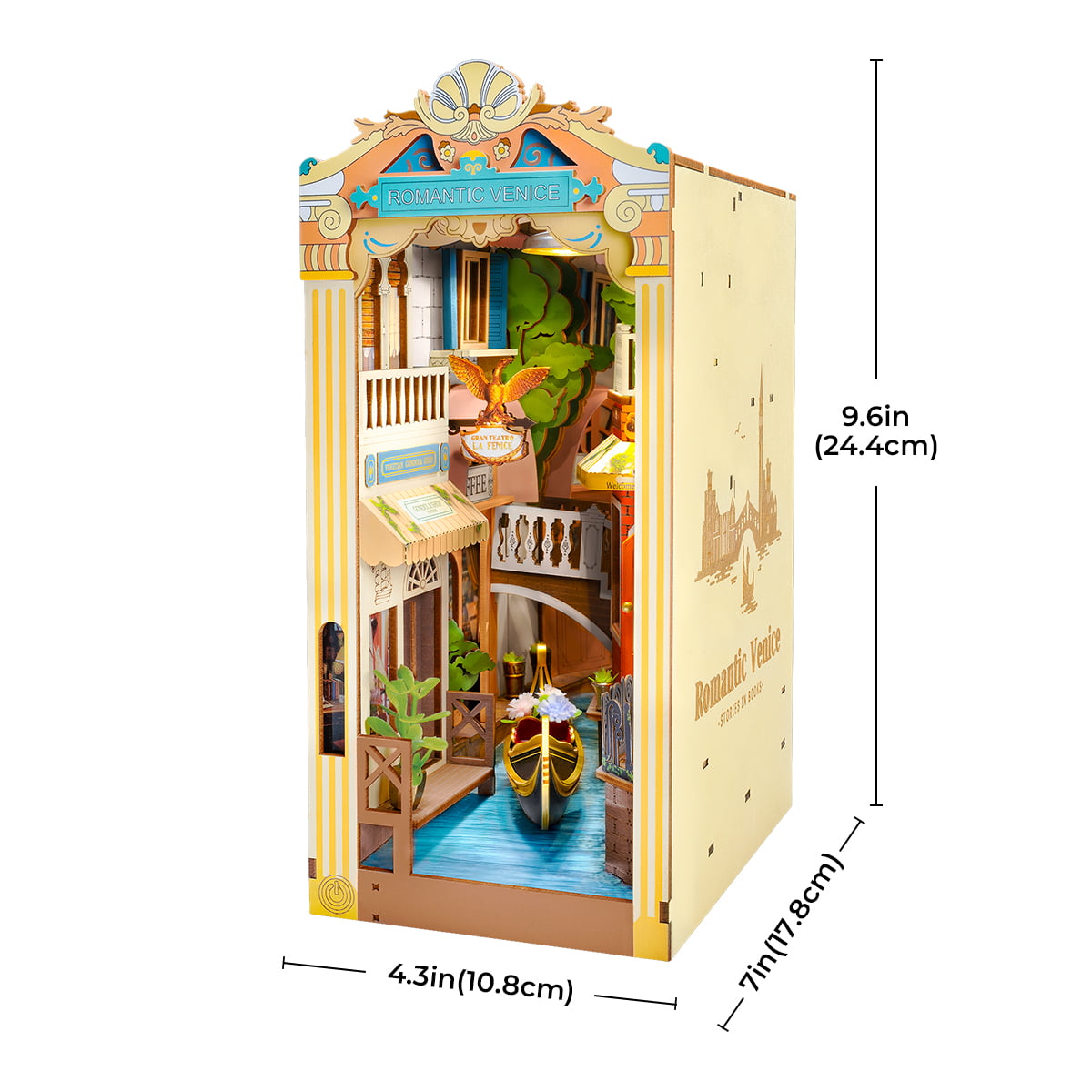 Romantic Venice Book Nook Kit official detail view 7