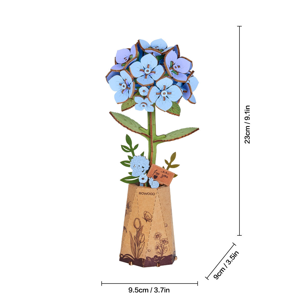 Rowood Blue Hydrangea Creative Kit official product view 4