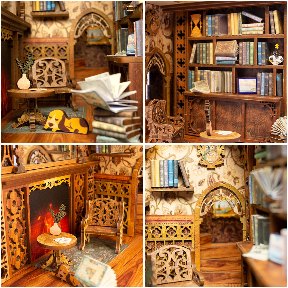 Eternal Bookstore interior library details