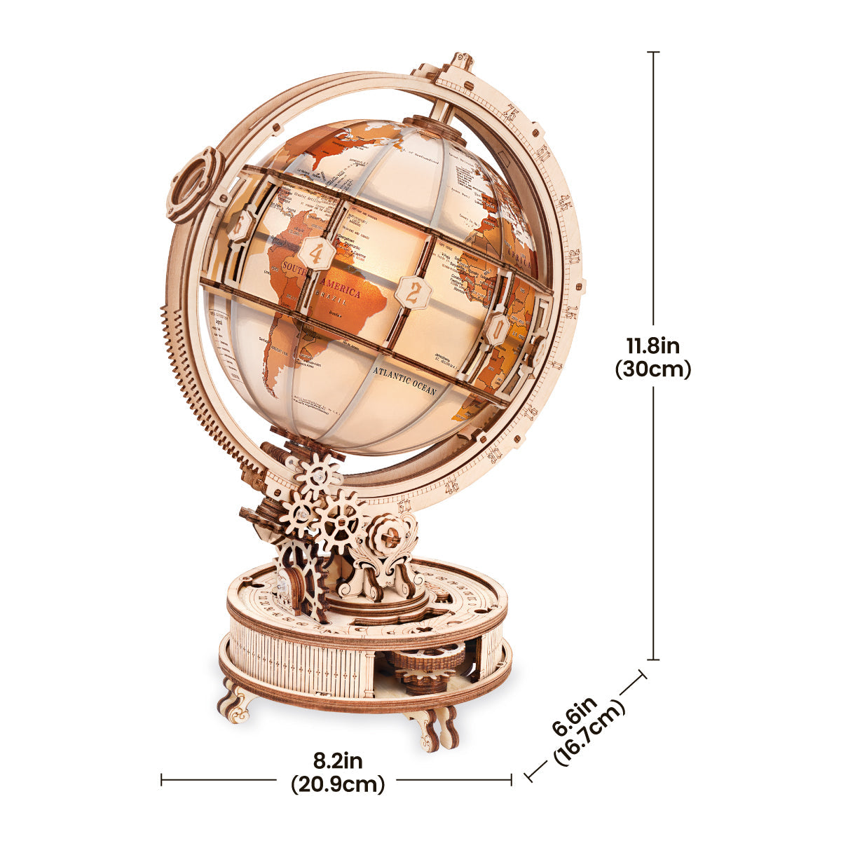 ROKR Luminous Globe Electric Model Kit official detail view 9