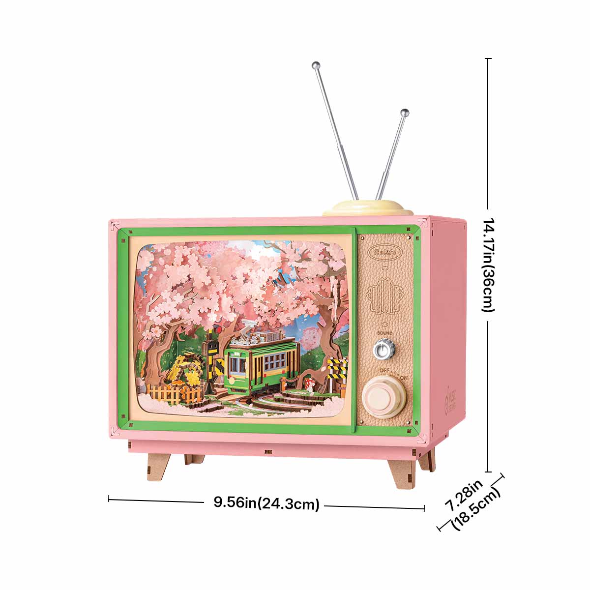 Rolife Sakura Dreamy Tour Music Box Kit official detail view 7