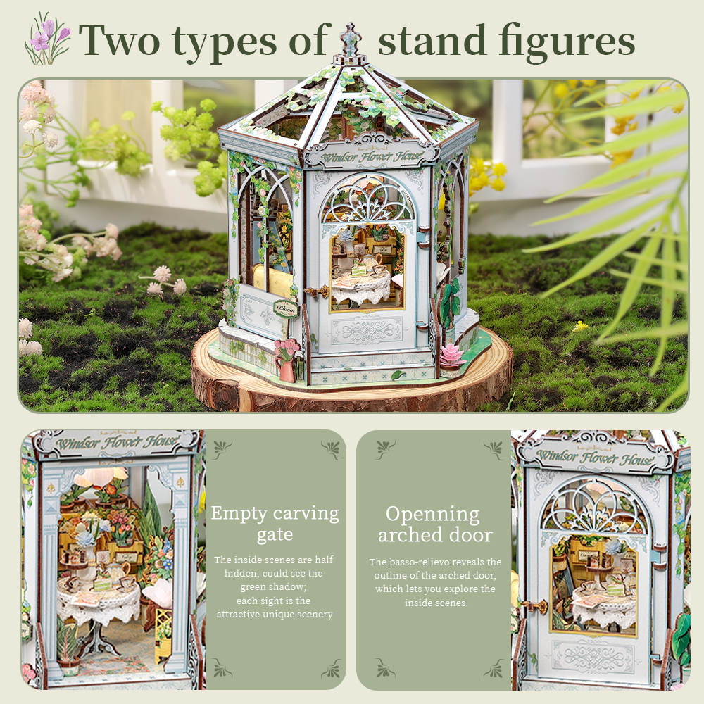 Windsor Flower House Miniature Kit official product view 7