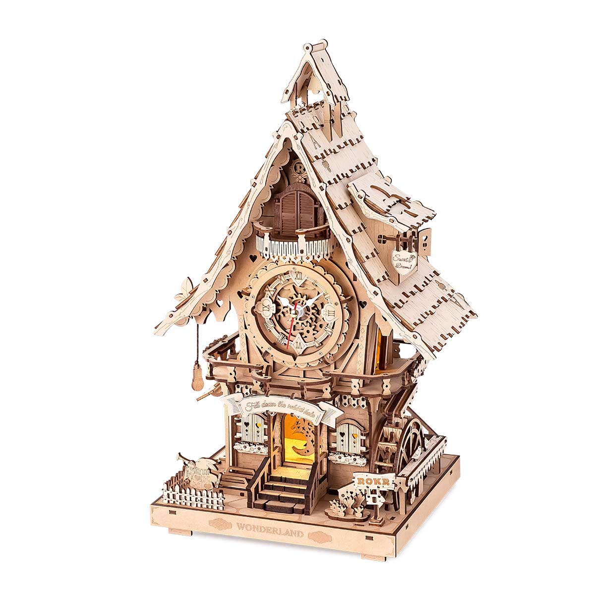 ROKR Colourful Cuckoo Clock Kit official product view 10