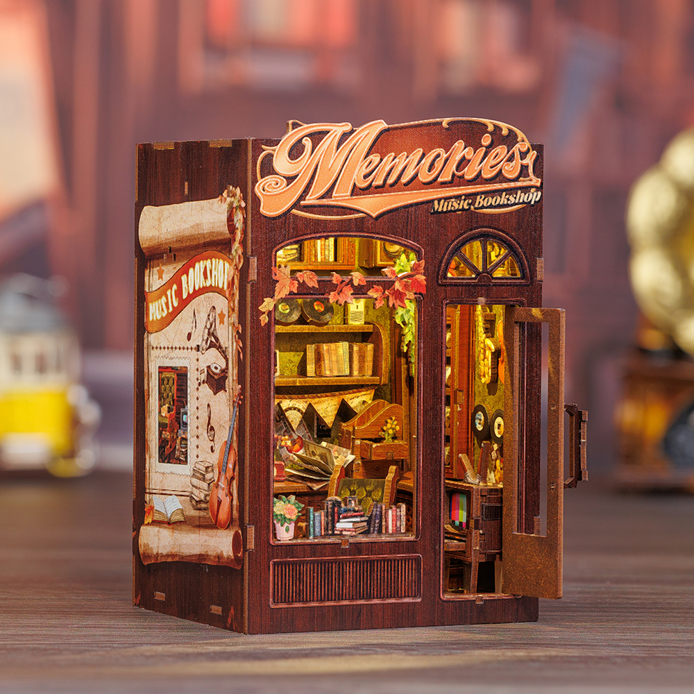 Memories Music Bookshop Book Nook Kit official product view 3