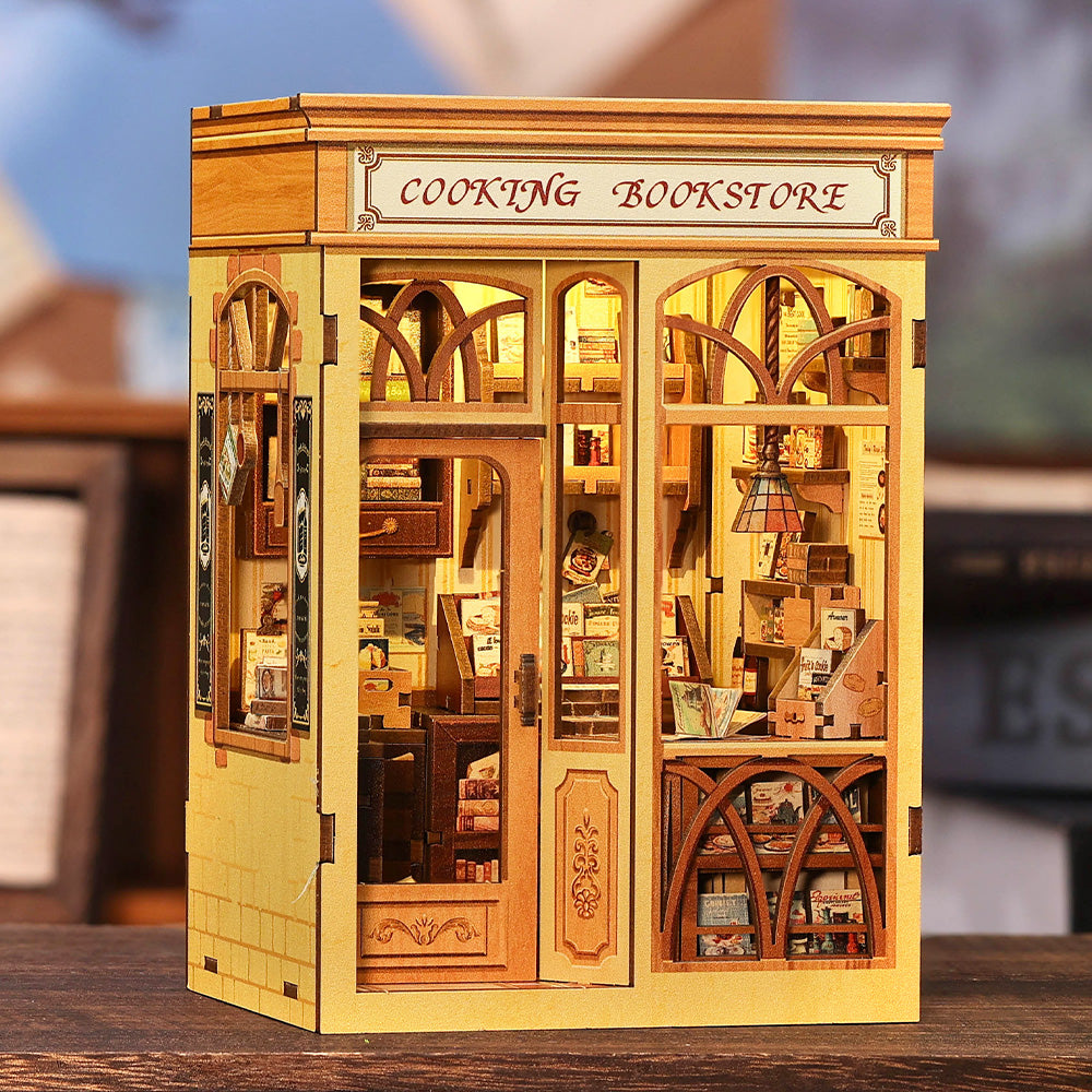 Cooking Bookstore Book Nook Kit official product view 2