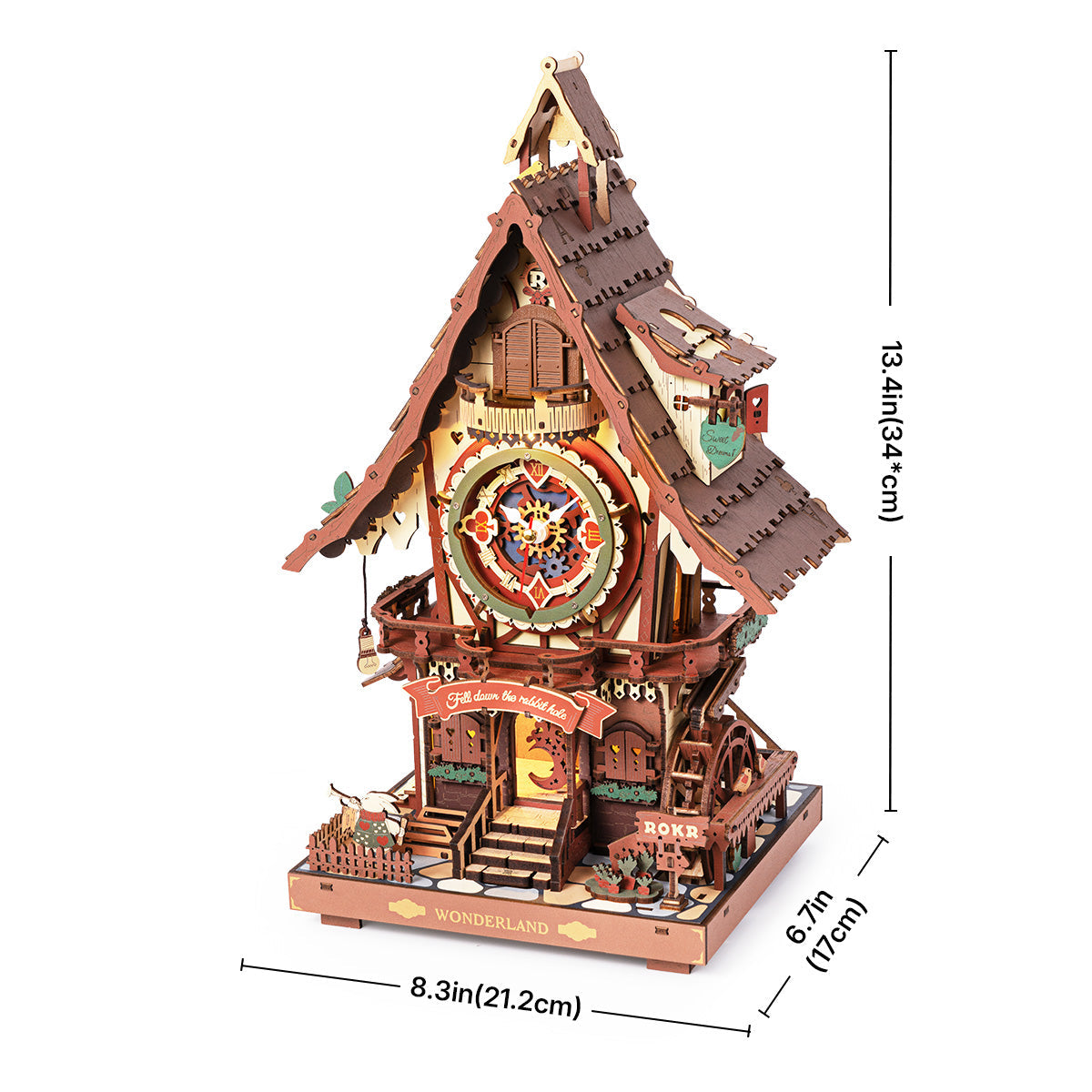 ROKR Cuckoo Clock Model Kit official product view 8