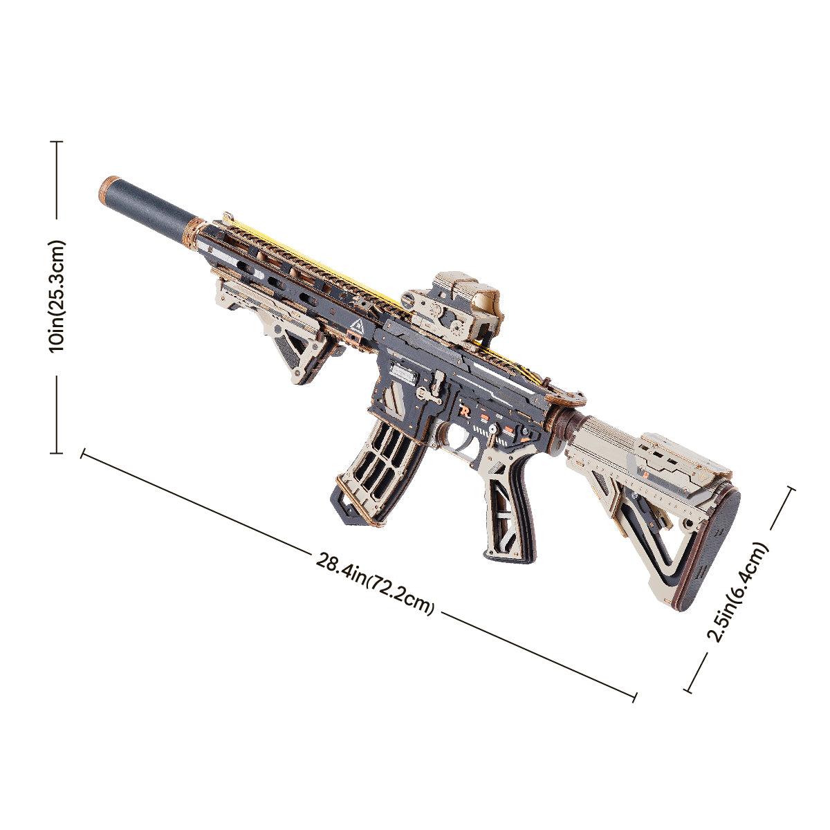 ROKR M416 Carbine Mechanical Model Kit official detail view 10