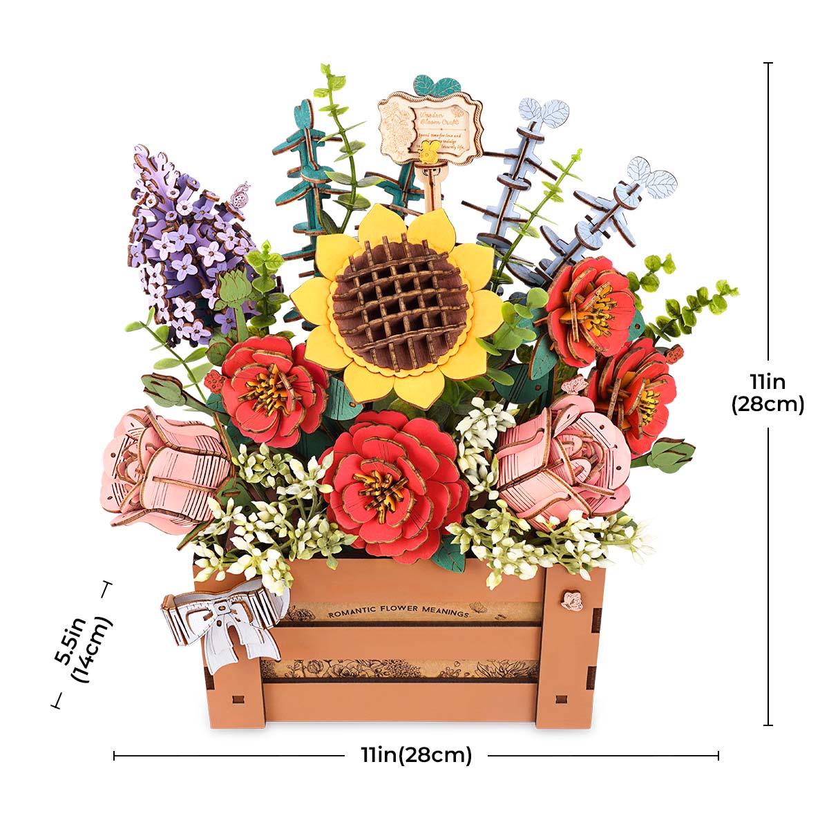 Rowood Wooden Bloom Box Kit official detail view 7