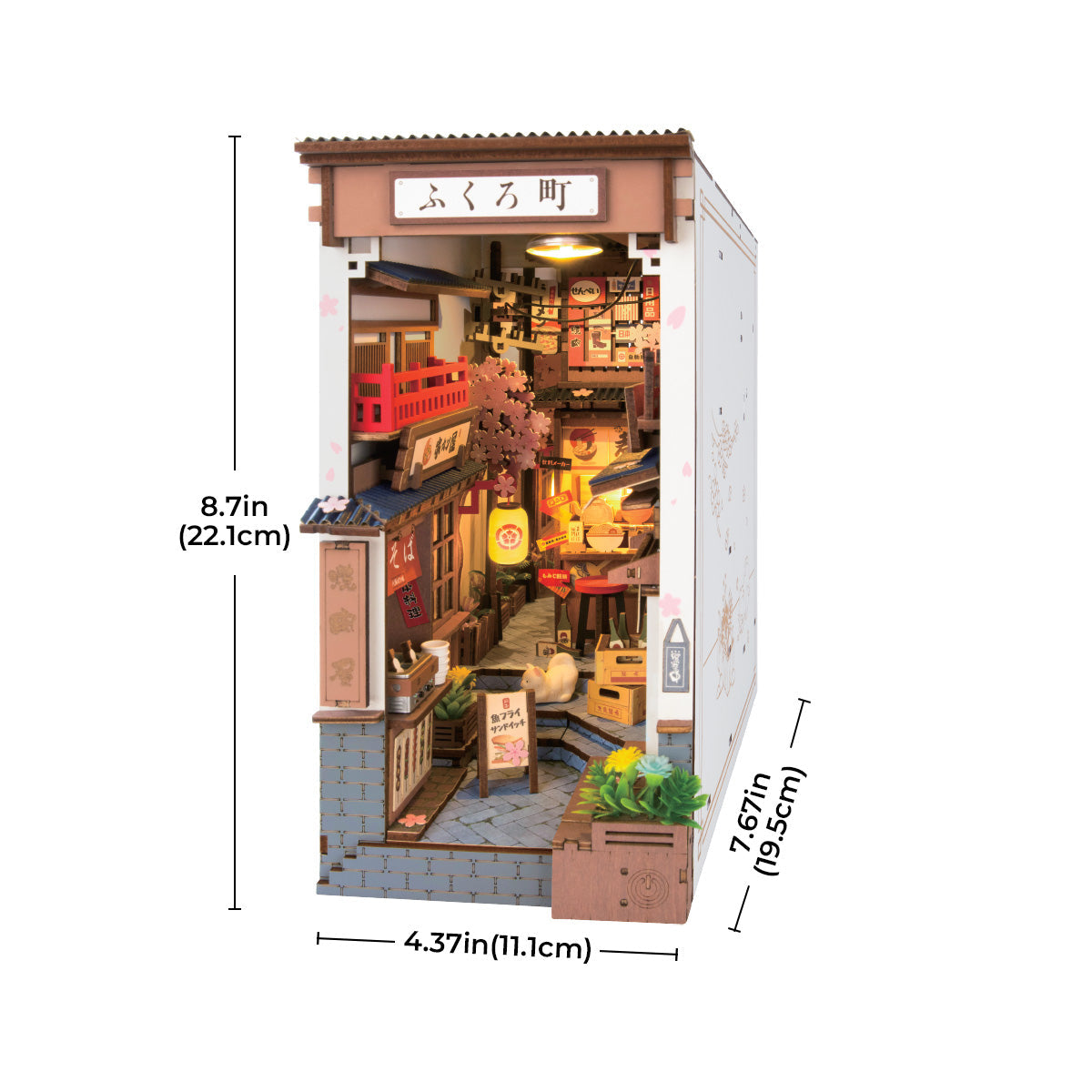 Sakura Wine Alley Book Nook Kit official detail view 8
