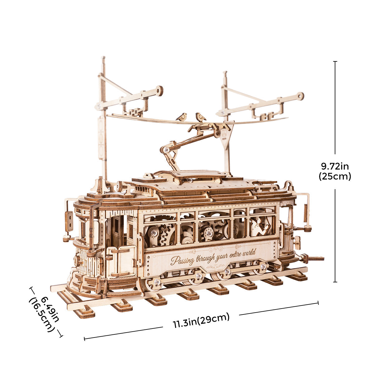 ROKR classic city Tram Model Kit official product view 8