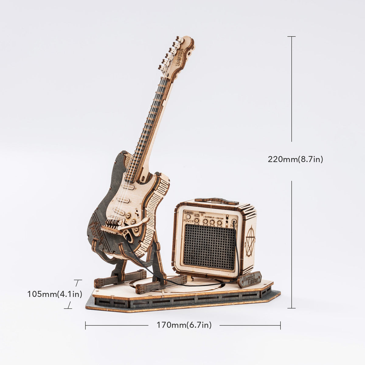 ROKR Electric Guitar Model Kit official product view 6