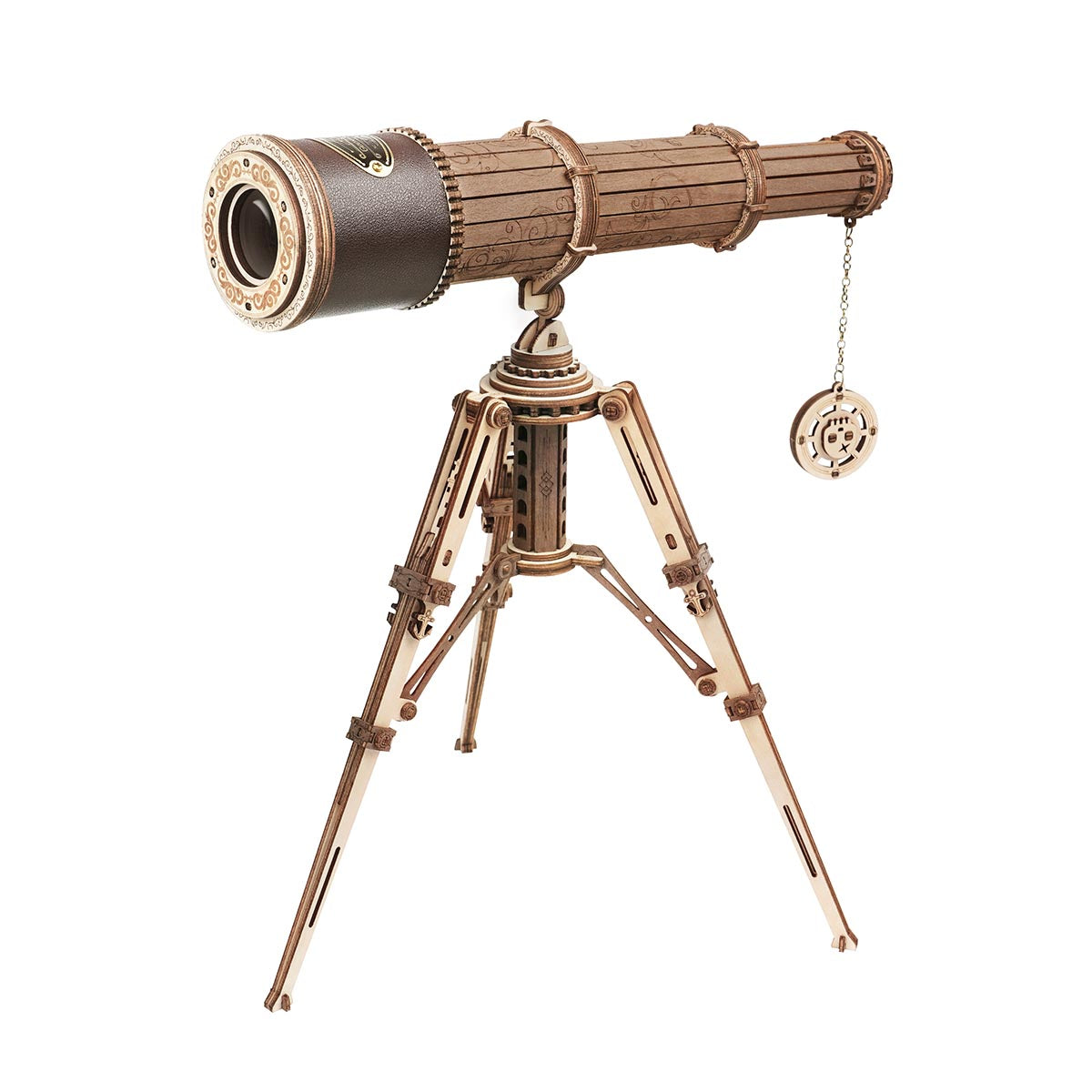ROKR Monocular Telescope Wooden Model Kit official product view 2
