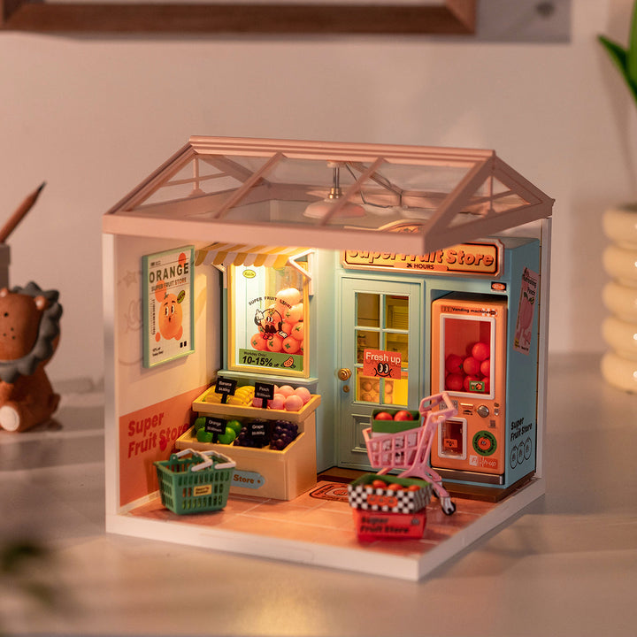 Super fruit shop Miniature Kit completed product view