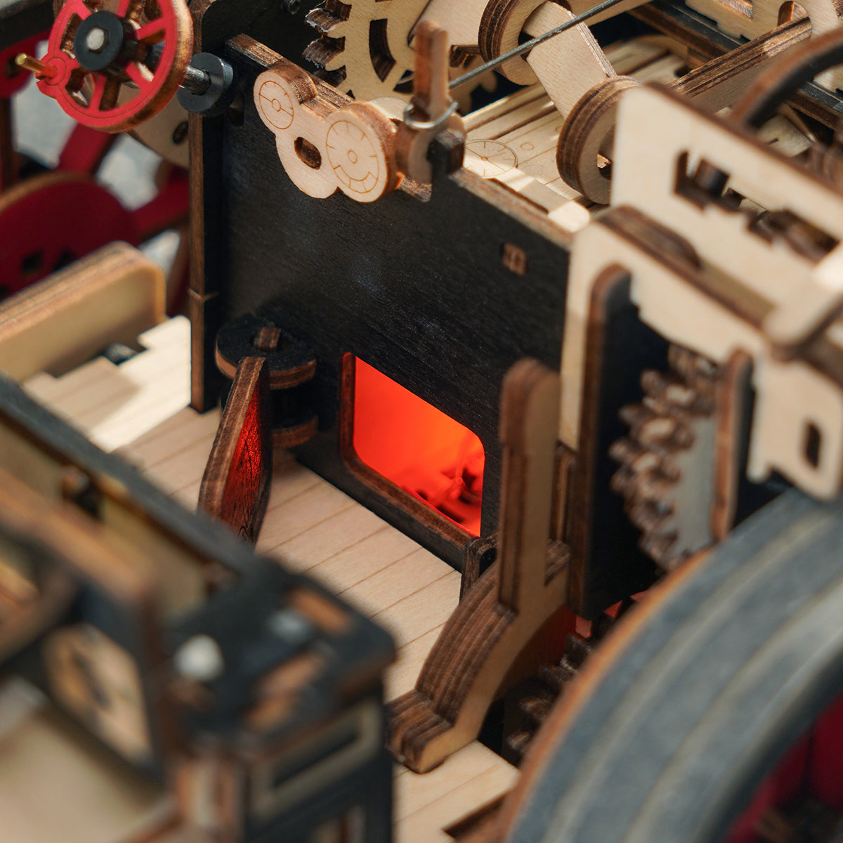 ROKR Steam Engine Mechanical Model Kit official product view 5