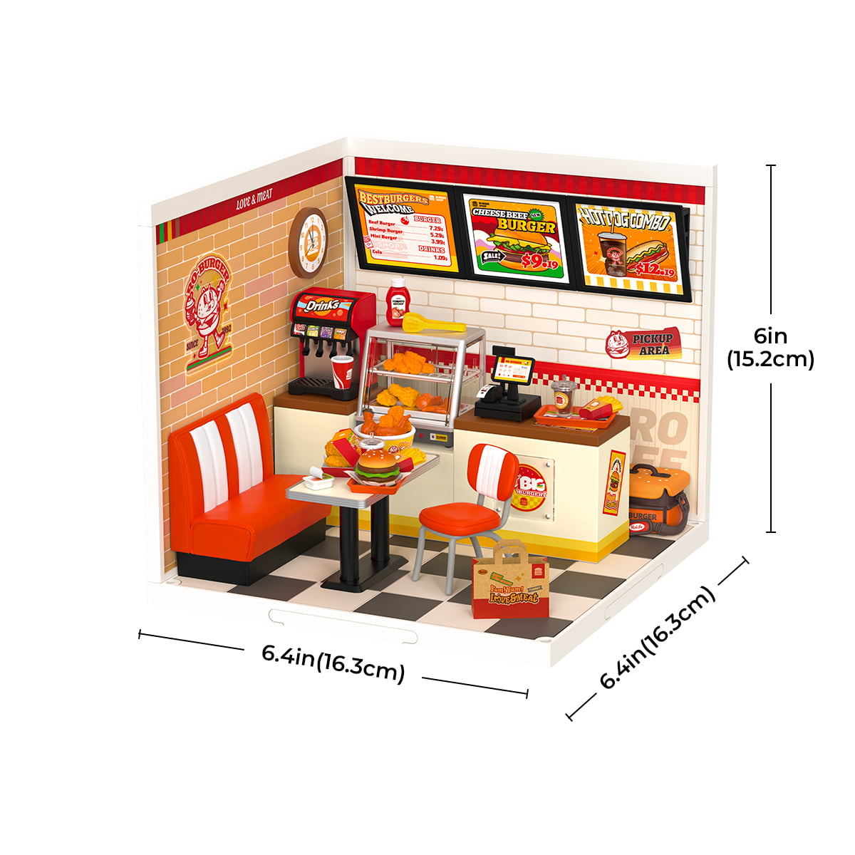 Yum Yum Burgers Miniature Kit official product view 6
