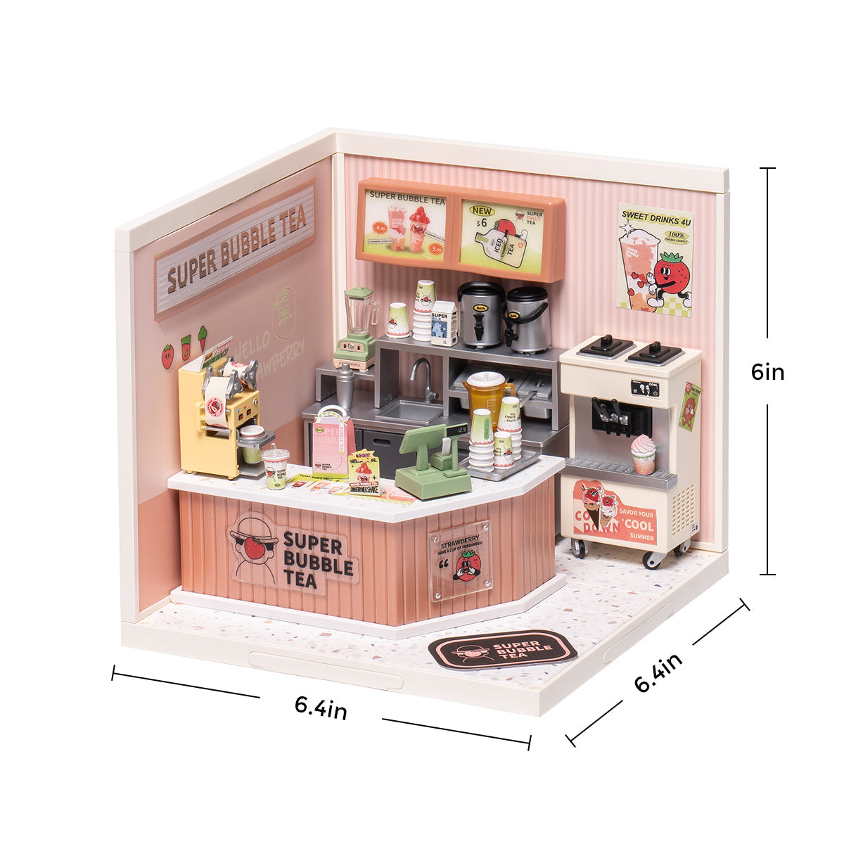 Bubble Tea House Miniature Kit official product view 6