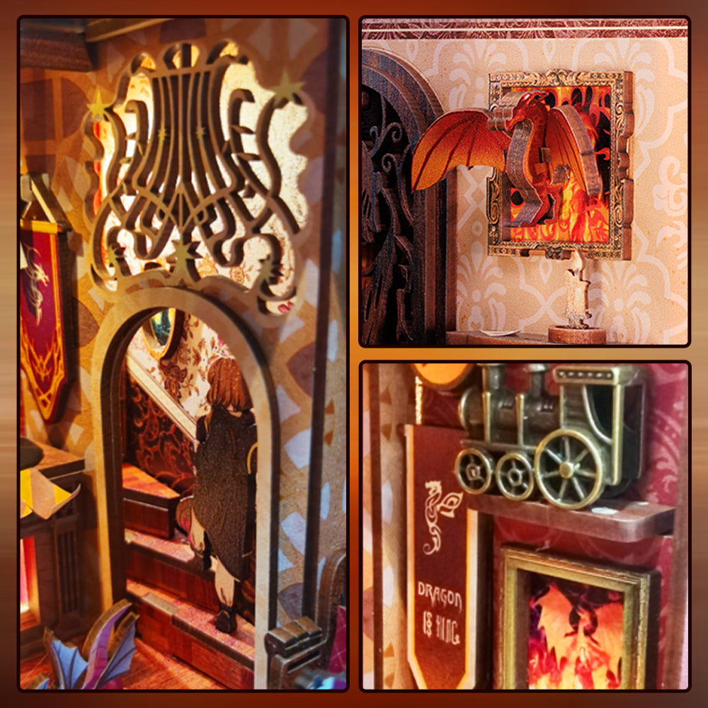 Flame Common Room Book Nook Kit official product view 10