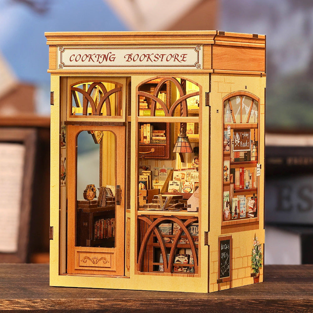 Cooking Bookstore Book Nook Kit official product view 3