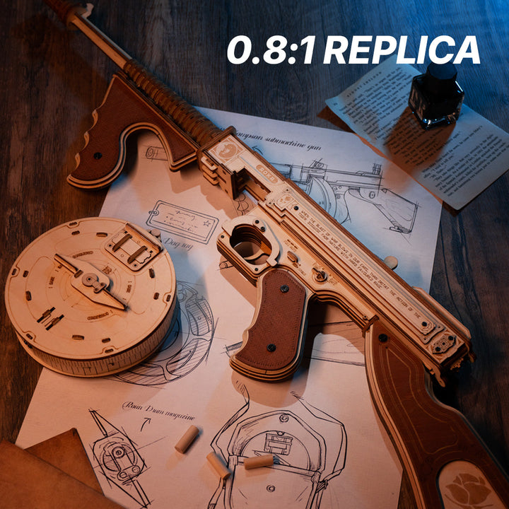 ROKR Submachine Gun Model Kit completed product view