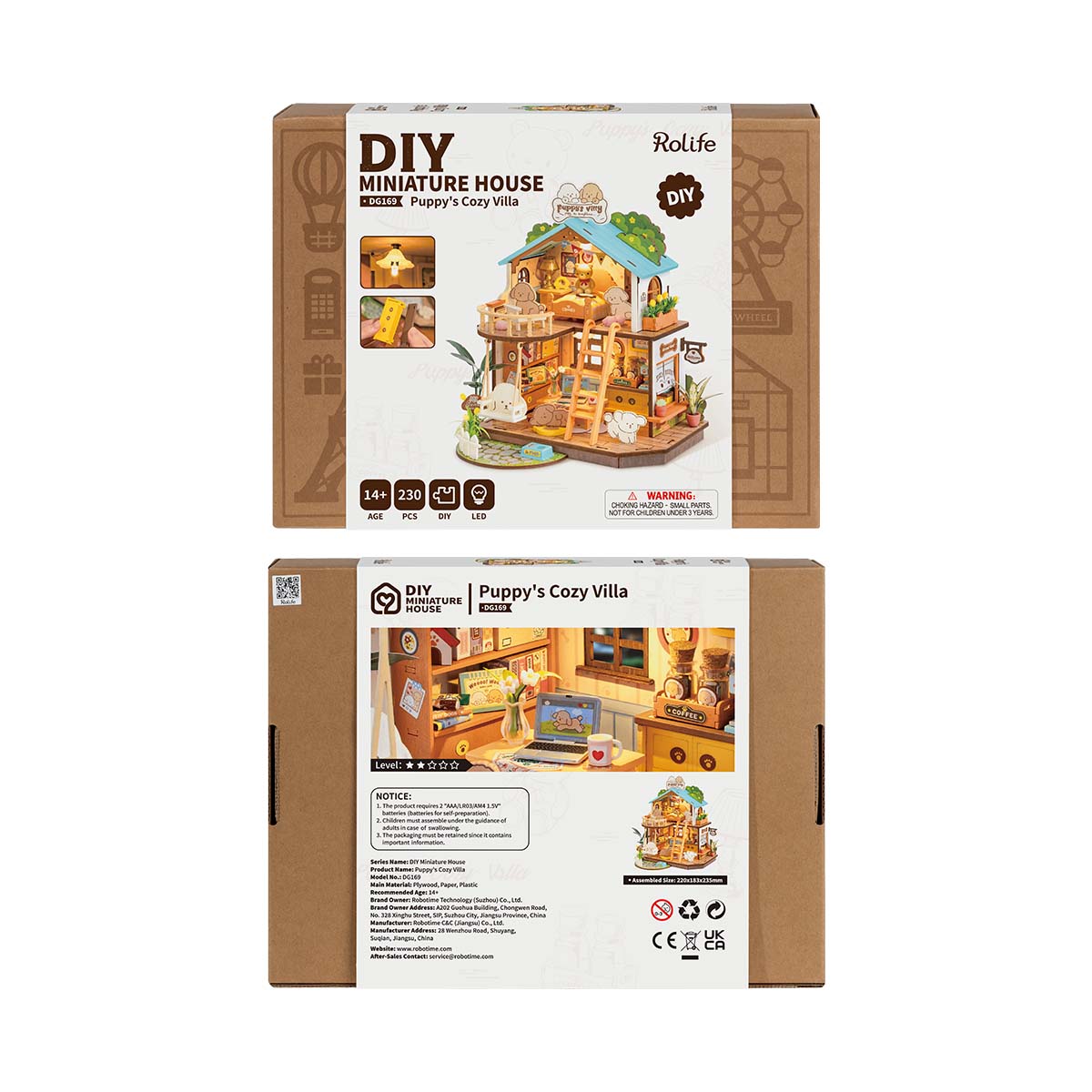 Puppy's Cozy Villa Miniature Kit official product view 7