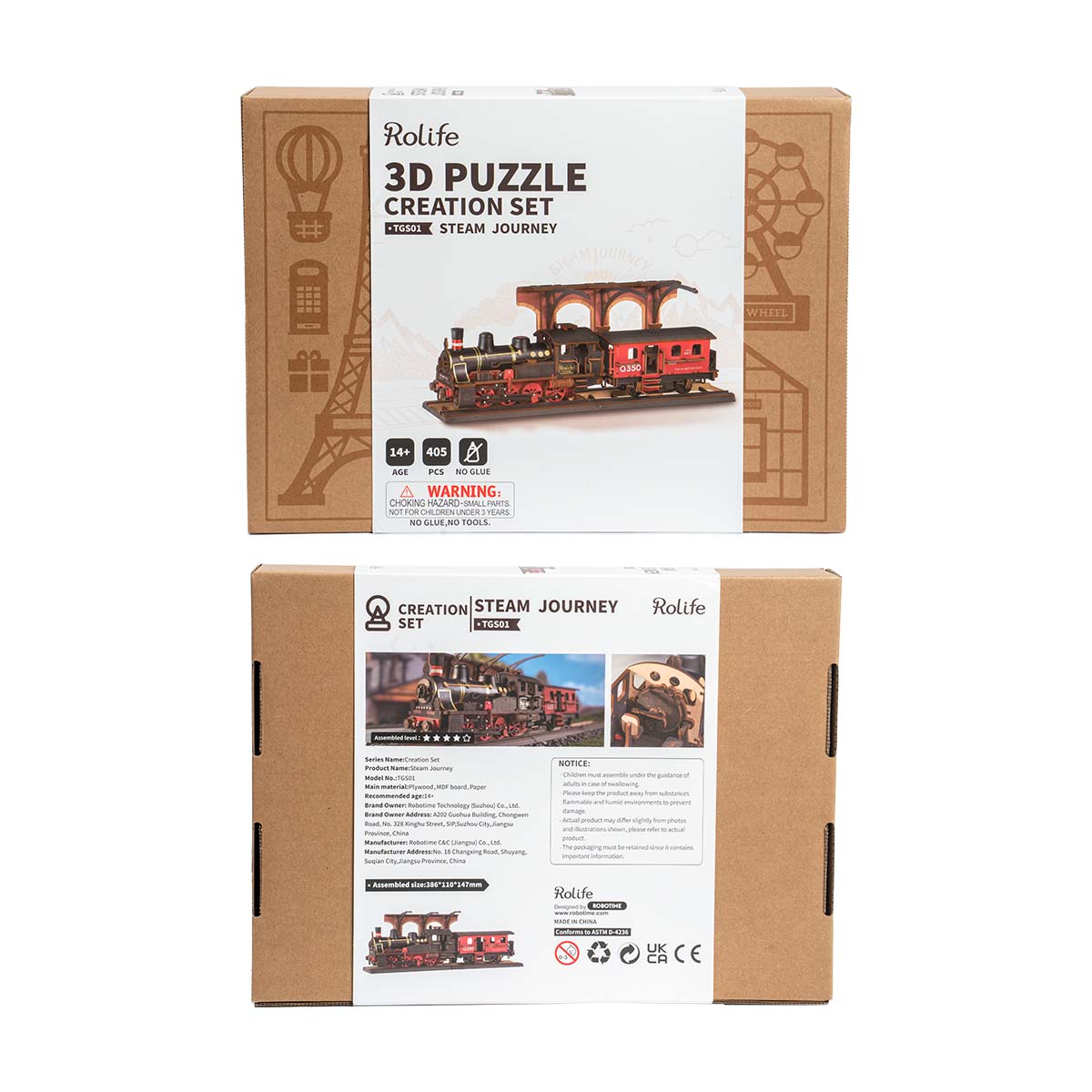 Rowood Steam Journey Creative Kit official product view 7