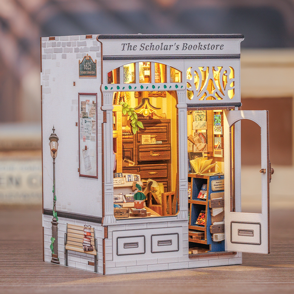 The Scholar's Bookstore Book Nook Kit official product view 2