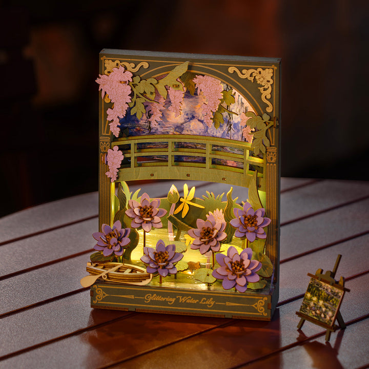 Rowood Glittering Water Lily Wall Art Kit official detail view 2