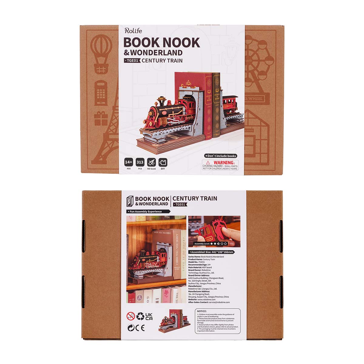 Century Train Book Nook Kit official product view 6
