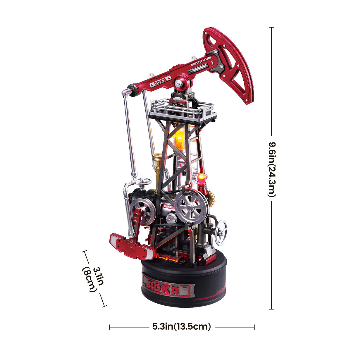 ROKR Oil Pump Jack Mechanical Model Kit official detail view 6