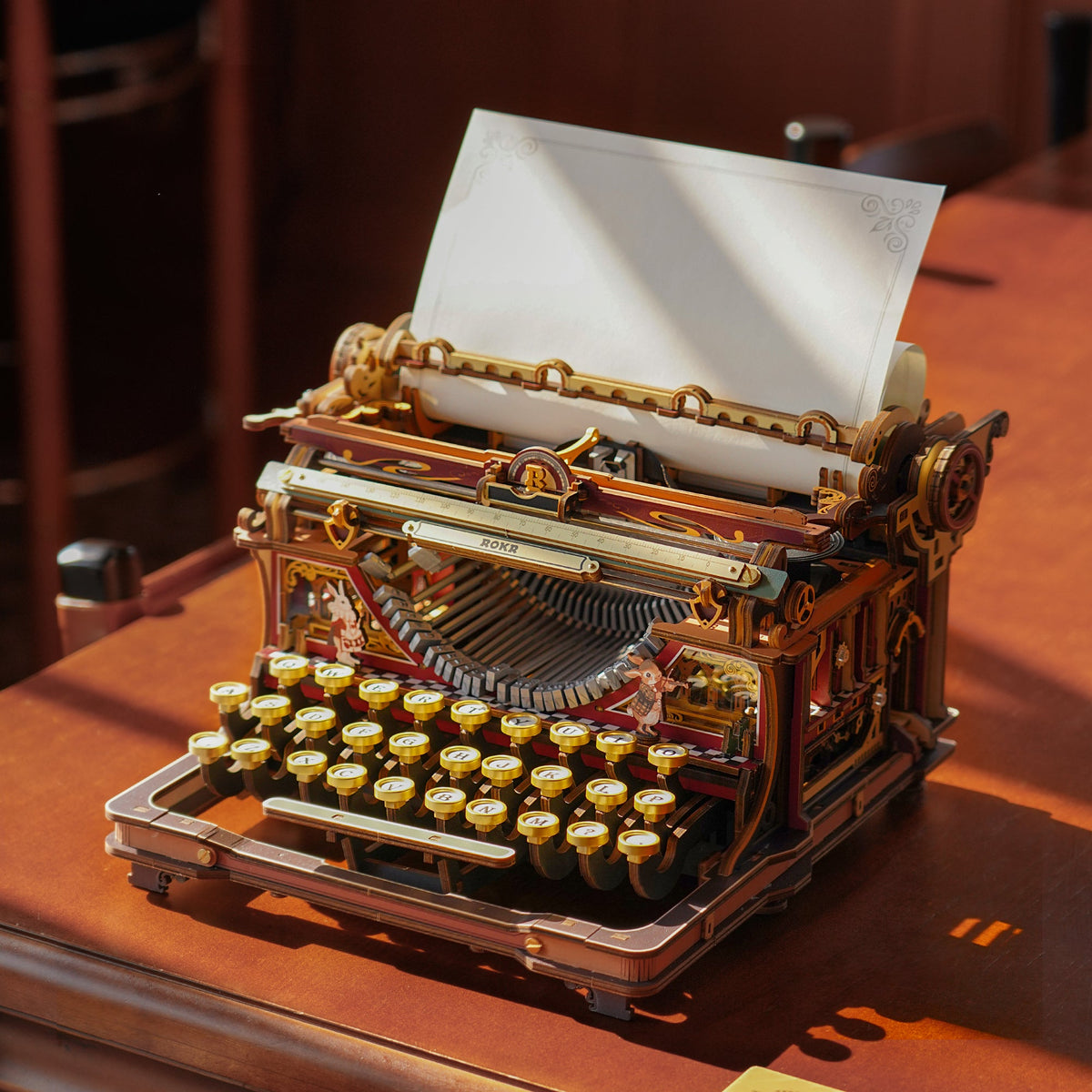 ROKR Magic Mechanical Typewriter Kit official detail view 8