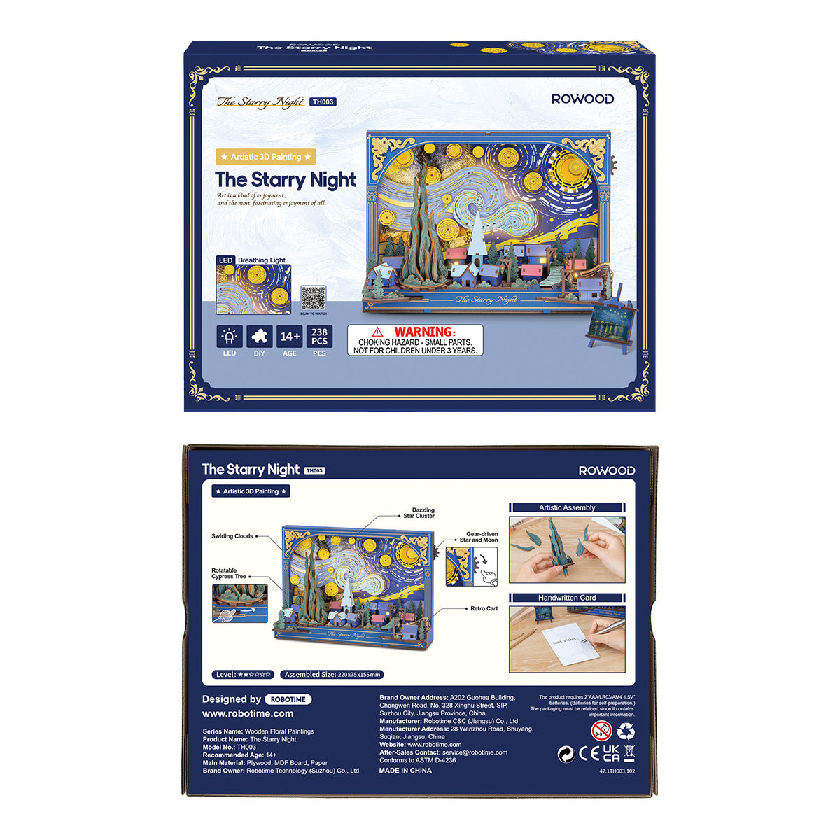 Rowood Starry Night Wall Art Kit official detail view 9
