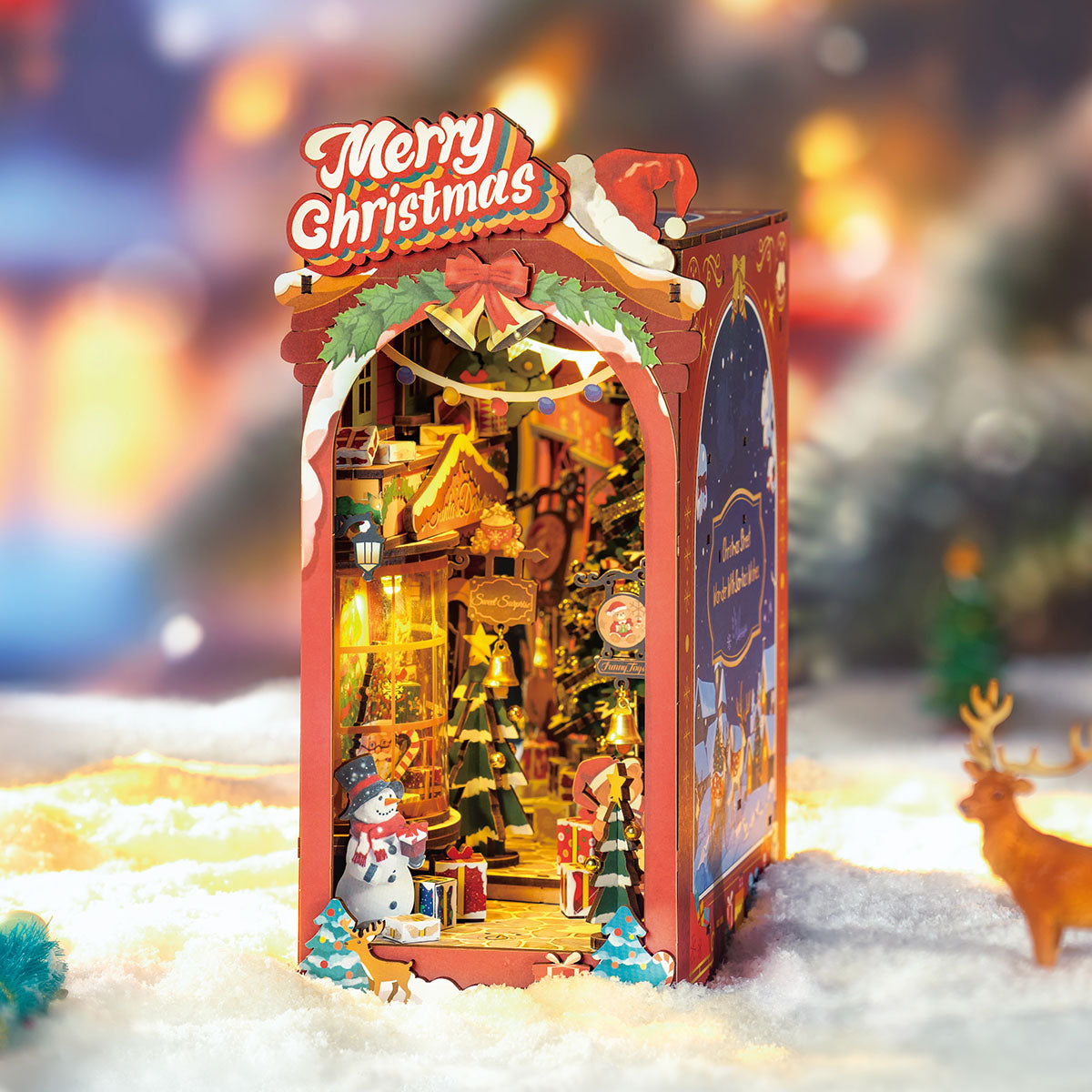Christmas Street Book Nook Kit official detail view 2