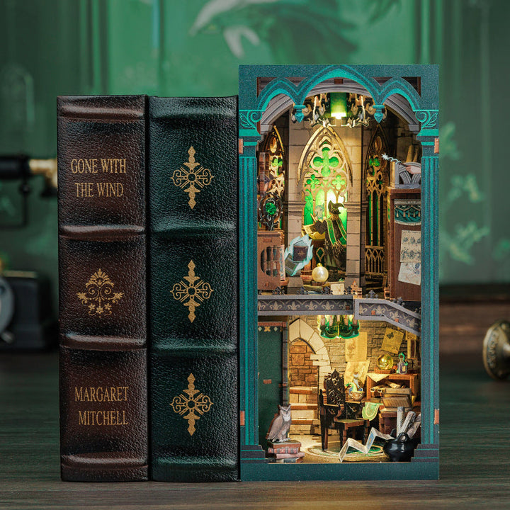 Darkness Common Room Book Nook Kit completed product view
