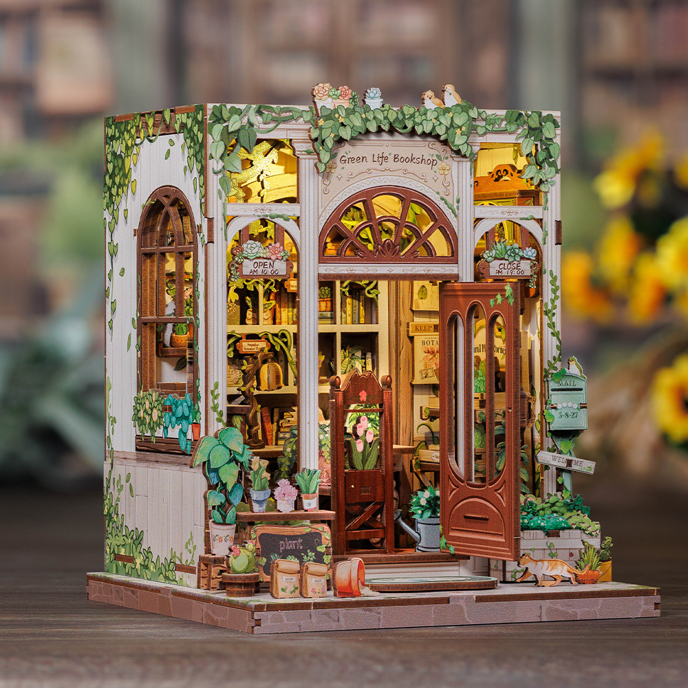 Green Life Bookshop Book Nook Kit official product view 4
