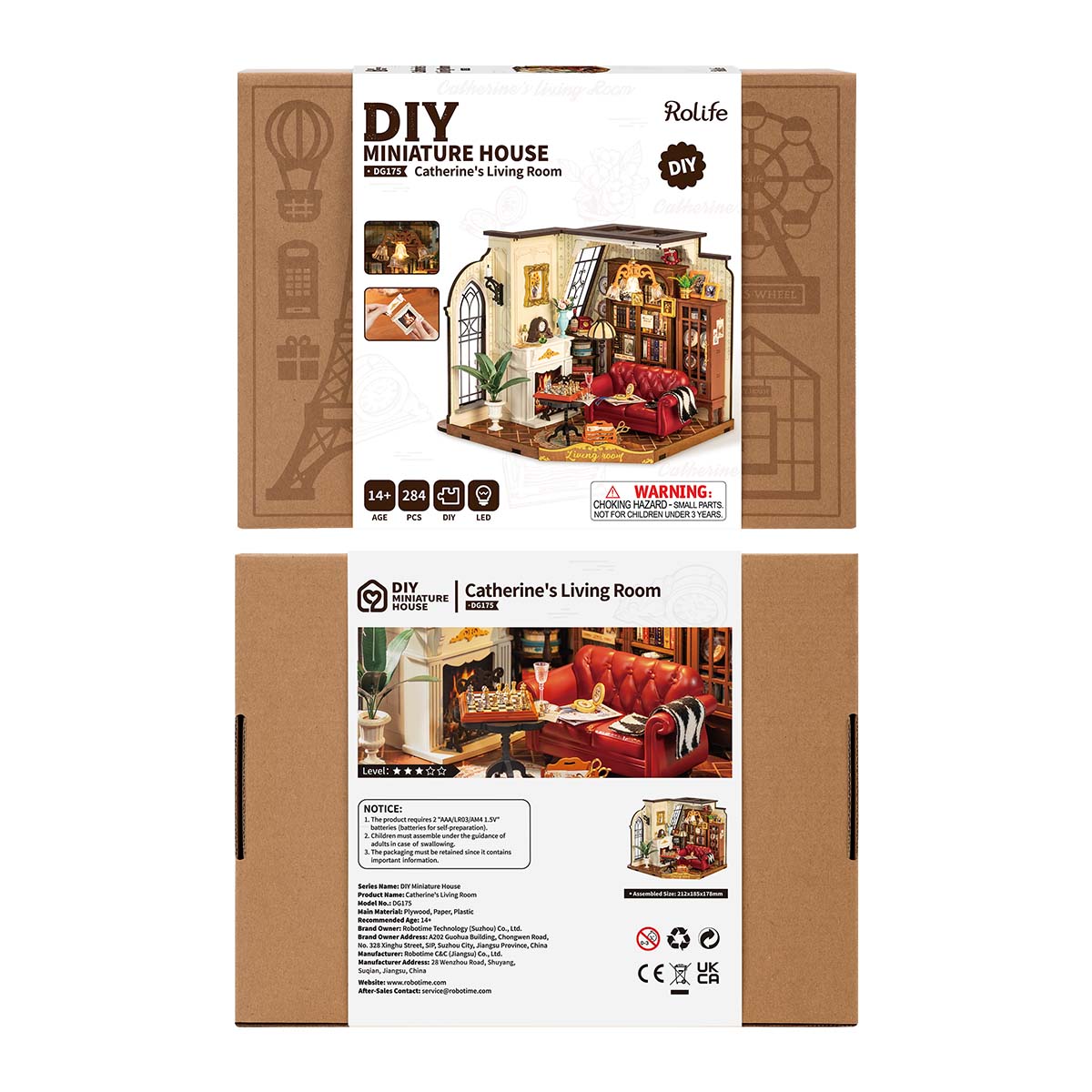 Catherine's Living Room Miniature House Kit official detail view 7