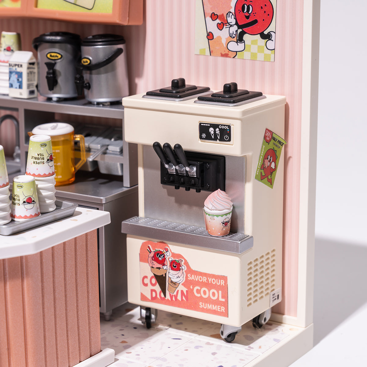 Bubble Tea House Miniature Kit official product view 3