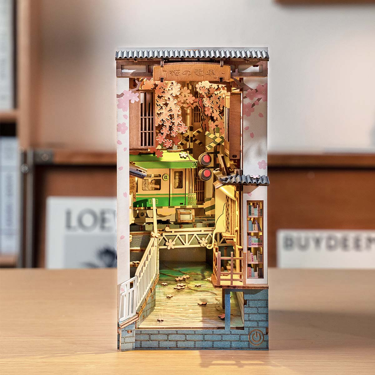 Rolife Stories in Books Book Nook Set (4 Kits) completed product view