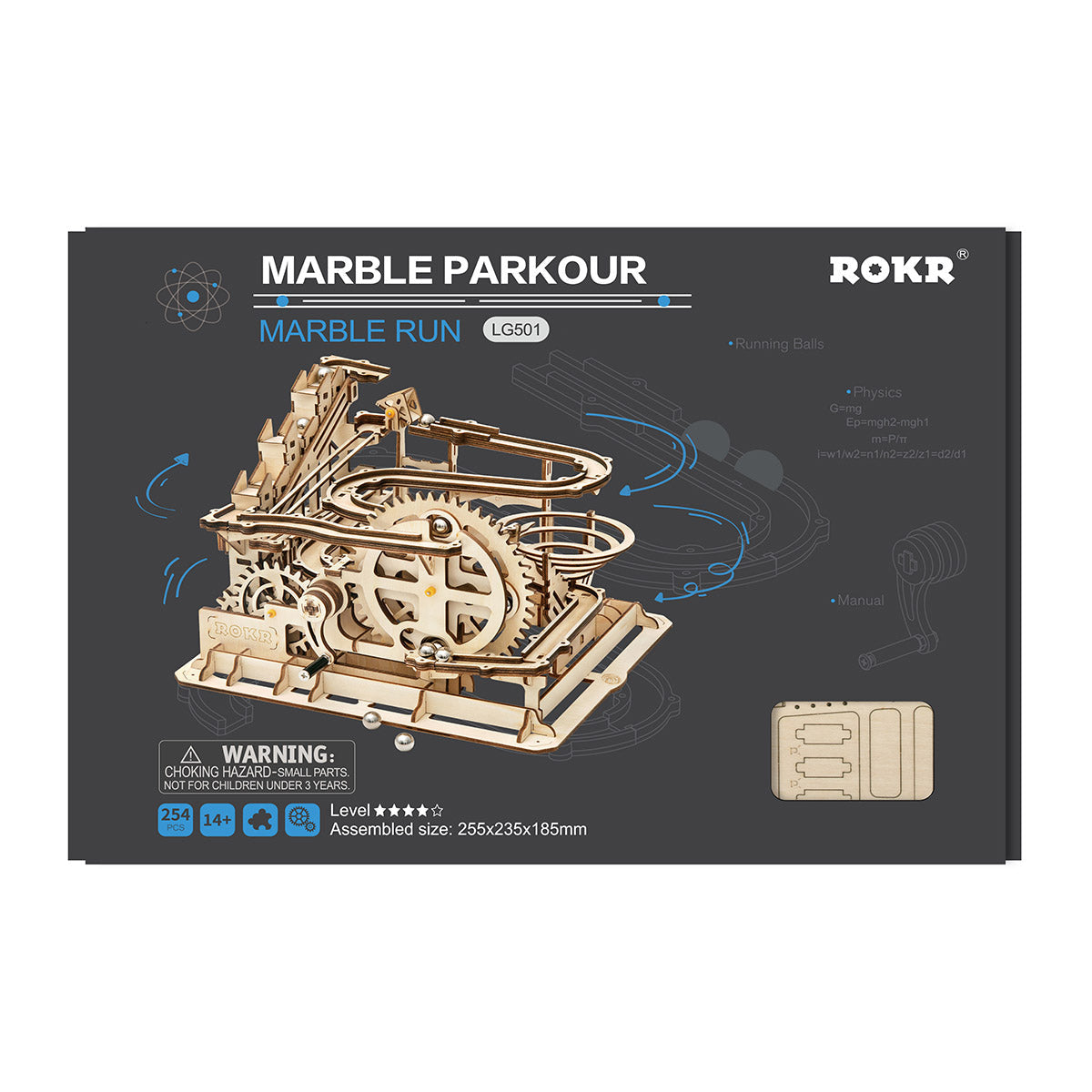 ROKR Marble Parkour Marble Run Kit official detail view 8