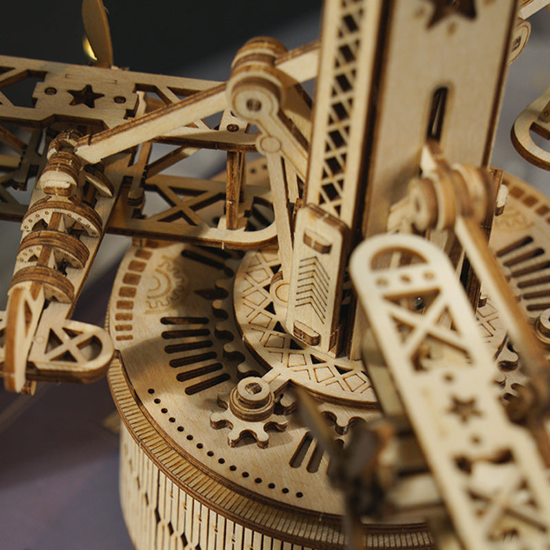 ROKR Airplane Control Tower Music Box Kit official detail view 4