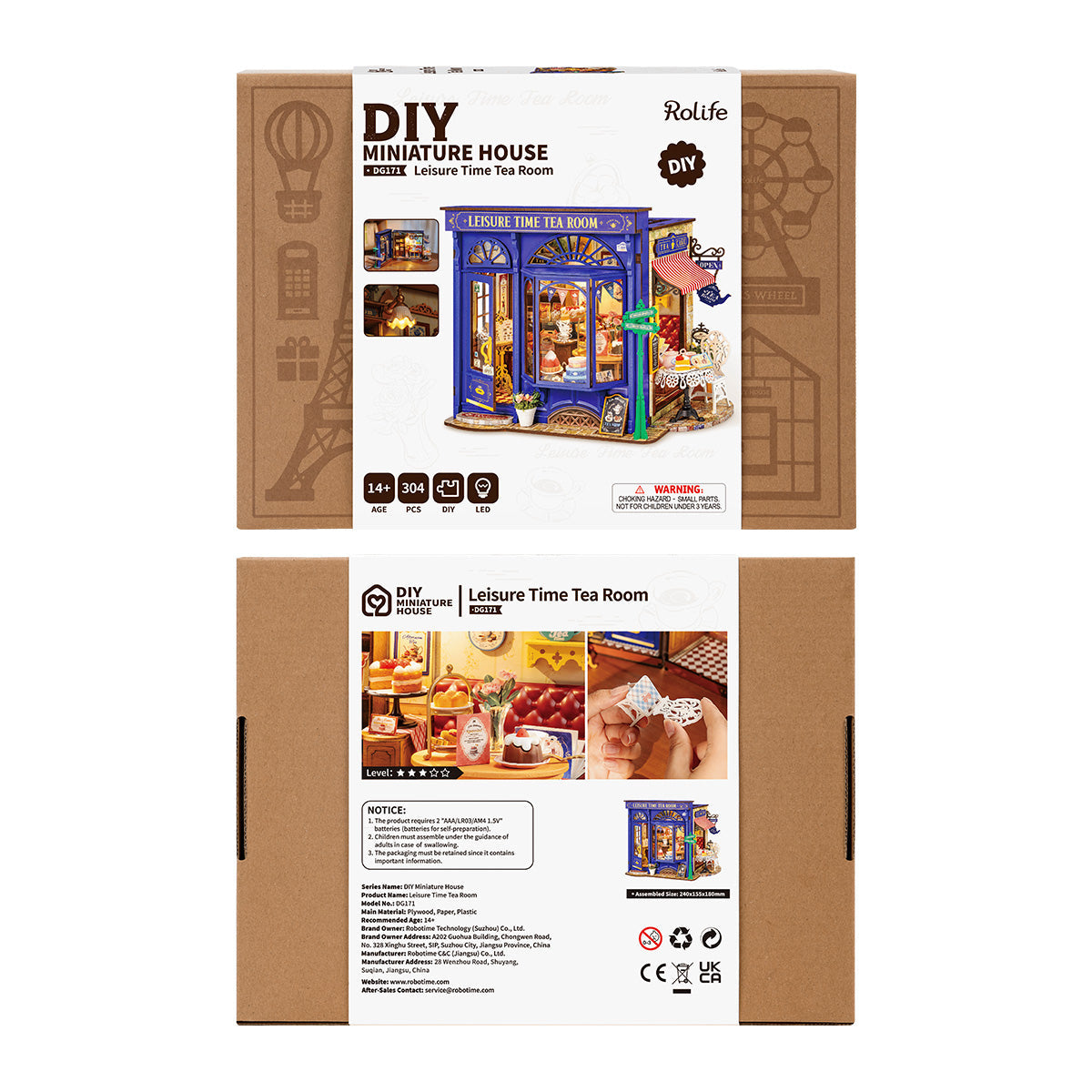 Leisure Time Tea Room Miniature Kit official product view 8