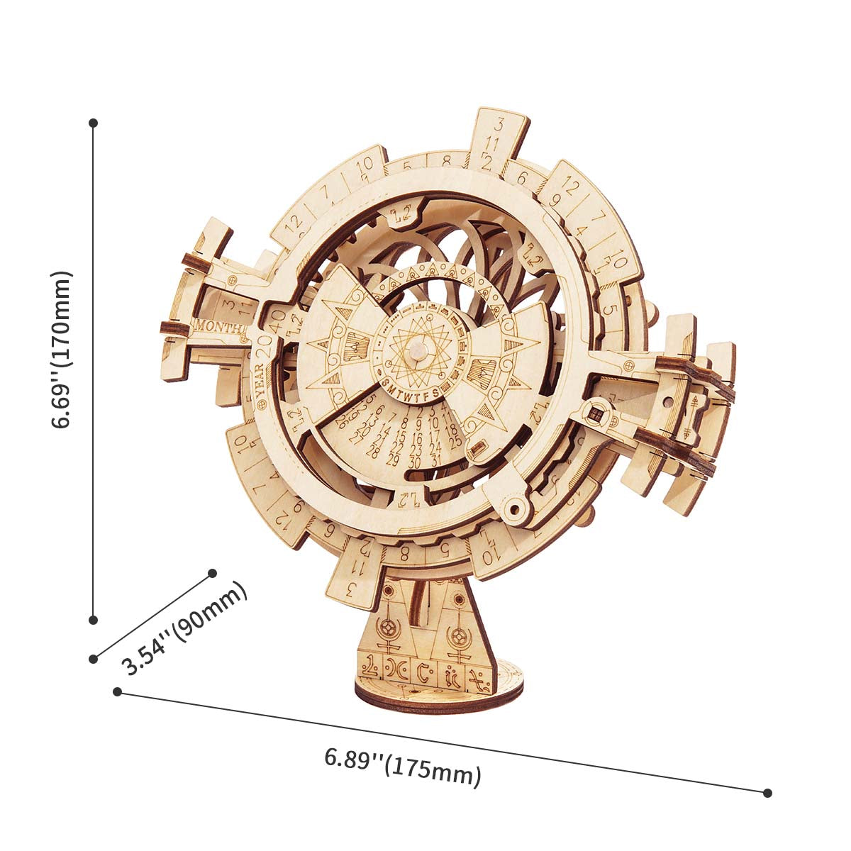 ROKR Prepetual Calendar Model Kit official product view 5