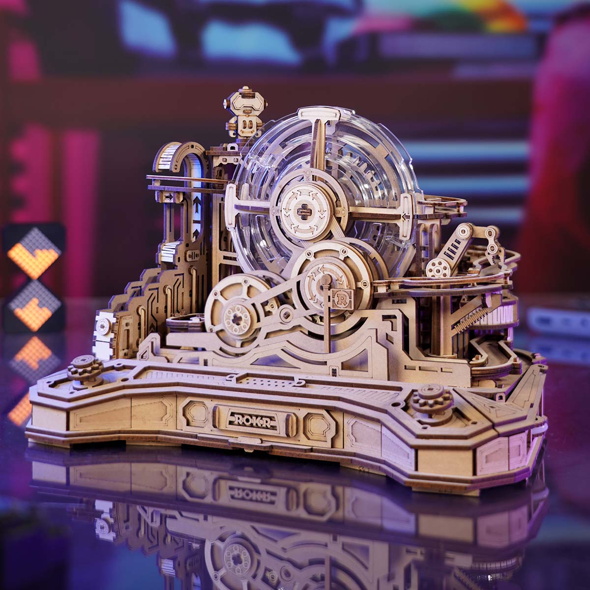 ROKR Gear Ball Challenge Model Kit completed product view