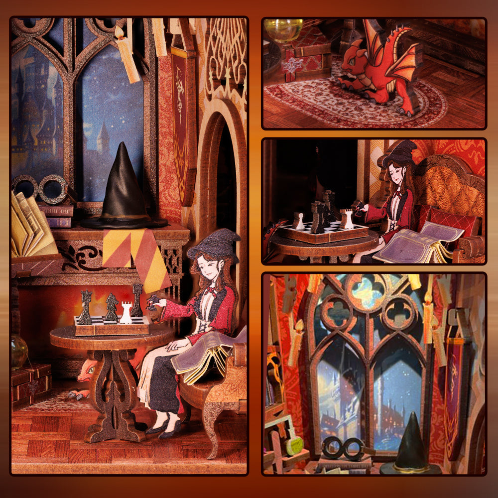 Flame Common Room Book Nook Kit official product view 9