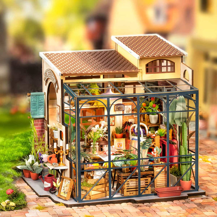 Emily's Flower Shop Miniature House Kit official detail view 2